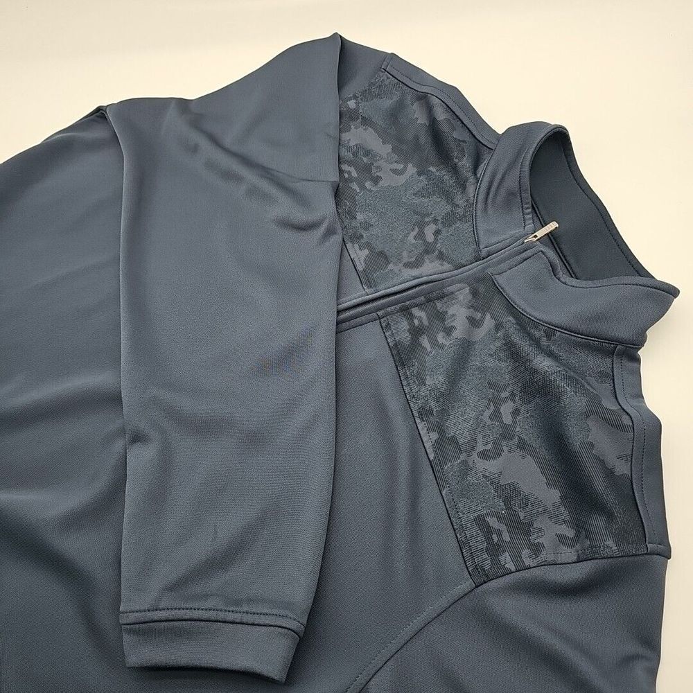 Pebble Beach Men's Blue De-Lux Performance 1/4‎ Zip Pullover Size XL